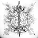 Wizard Staff tattoo design idea