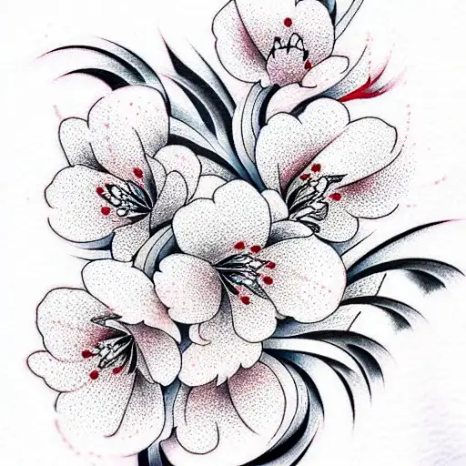 Cherry Blossom tattoo design idea