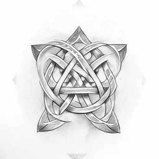 triskele knot tattoo design idea