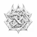 triskele knot tattoo design idea
