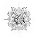 heather + 333 tattoo design idea