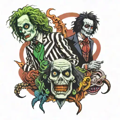beetlejuice movie tattoo design idea