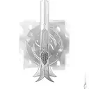 narsil sword horizontal tattoo design idea