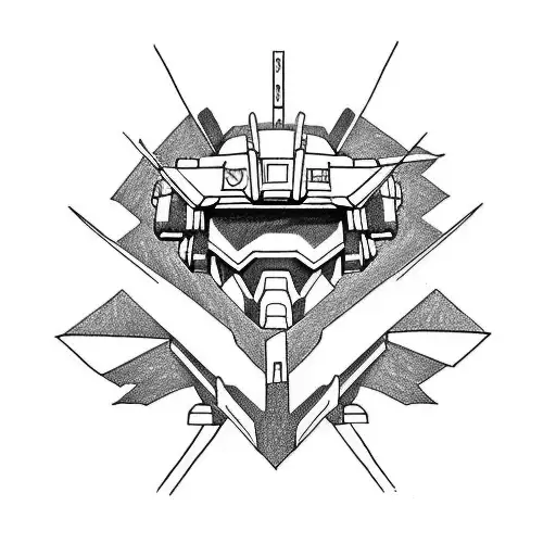 Gundam tattoo design idea