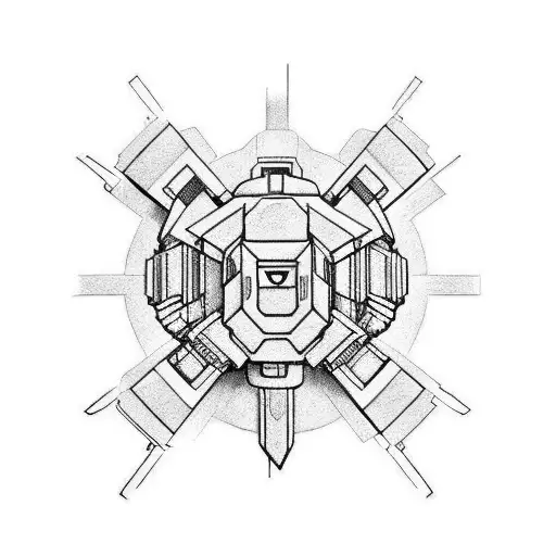 Gundam tattoo design idea