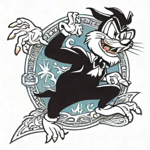 looney tunes caracters tattoo design idea