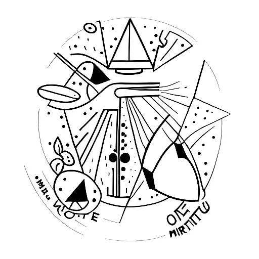 Three Martini Olives with a surrealist and abstract take tattoo design idea
