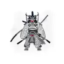 Oni samurai tattoo design idea