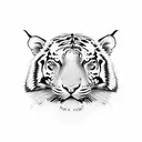 Tiger with virgo 1998 tattoo design idea