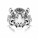 Tiger 1998 tattoo design idea