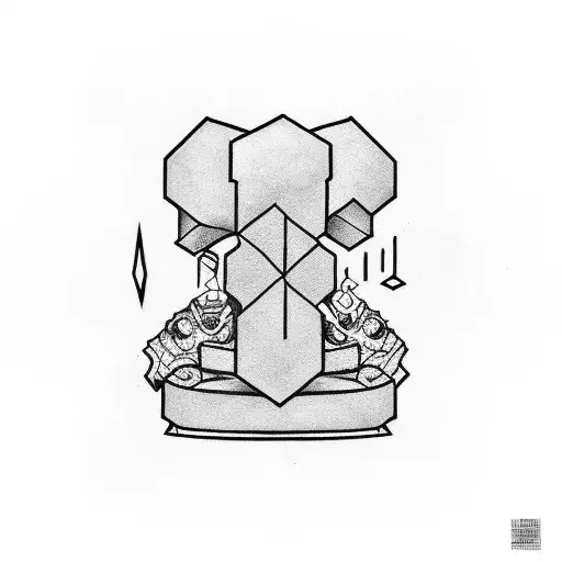  "trust no one" text tattoo design idea