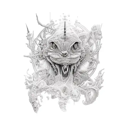 pen and mic tattoo design idea