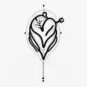 anatomic Heart tattoo design idea