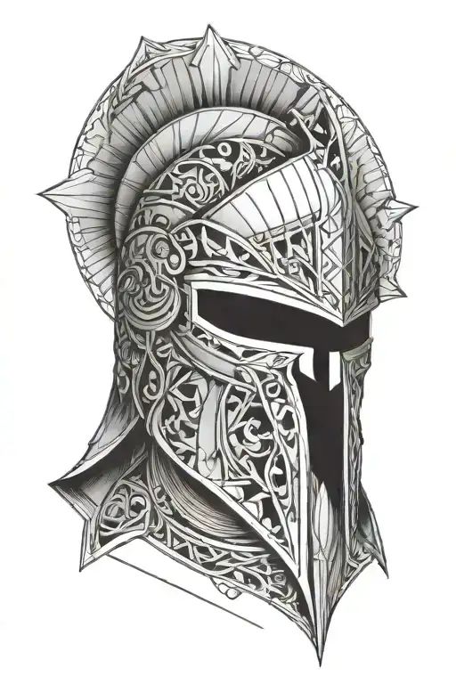 isaiah 6:8 with spartan helmet tattoo design idea