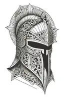 isaiah 6:8 with spartan helmet tattoo design idea