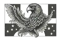 goshawk Azores flag tattoo design idea