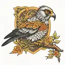 goshawk tattoo design idea