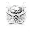 creation of adam  tattoo design idea