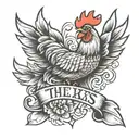the word theixs as chicken scratch tattoo design tattoo design idea
