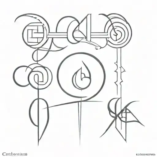 ambigram calvin caius tattoo design idea