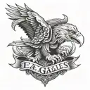 the eagles band tattoo design idea