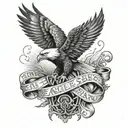 the eagles band tattoo design idea