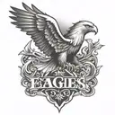 the eagles band tattoo design idea