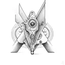 revolver with the word Baker in old western font tattoo design idea