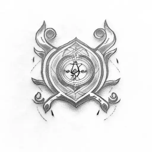 small tattoo with the Roman numeral three and 3 small hearts tattoo design idea