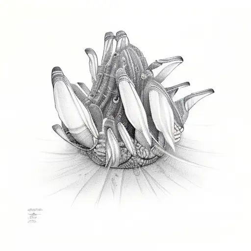 goose barnacle tattoo design idea