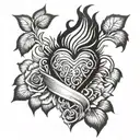 sacred heart tattoo tattoo design idea