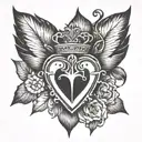 sacred heart tattoo tattoo design idea