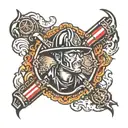 firefighter tattoo design idea