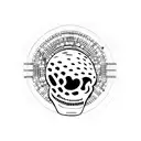 screaming skull, microchip circuit board, binary code tattoo design idea