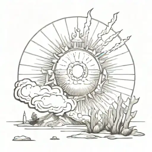 the Argentina Sun  tattoo design idea