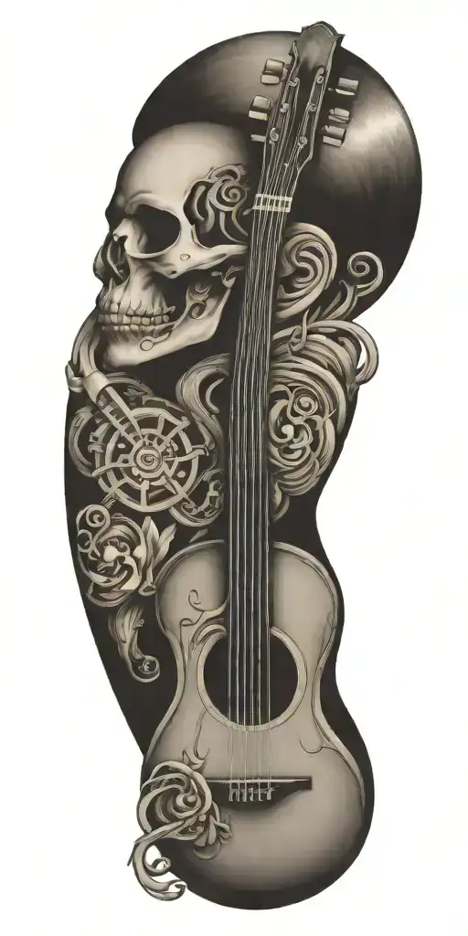 music themed tattoo tattoo design idea