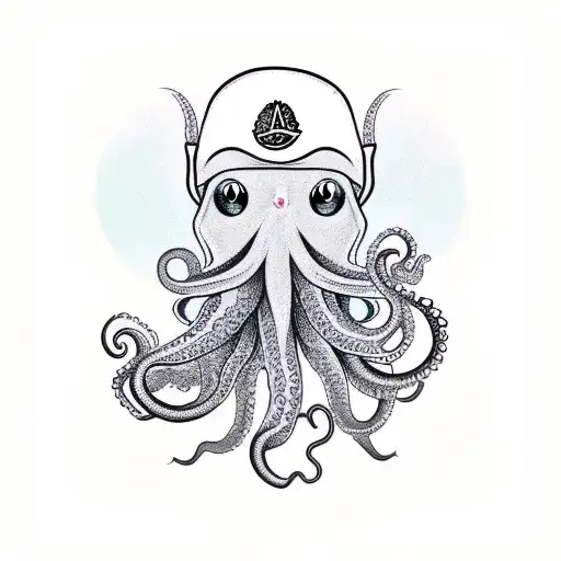 Stoner Octopus tattoo design idea