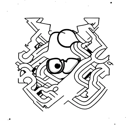 A young man was born with a problem in his eyes. He went through family and social problems, then reached confidence and tattoo design idea