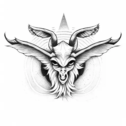Kill baphomet tattoo design idea