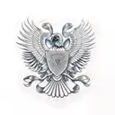 double headed eagle tattoo design idea