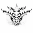 Kill baphomet tattoo design idea