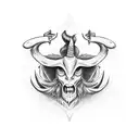 Kill baphomet tattoo design idea