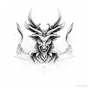 Kill baphomet tattoo design idea