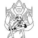 A minimalist tattoo featuring the iconic Elric brothers from Fullmetal Alchemist Brotherhood tattoo design idea