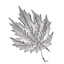 Ironman inside canadian leaf tattoo design idea