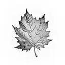 Ironman inside canadian leaf tattoo design idea