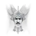 iranian king  tattoo design idea