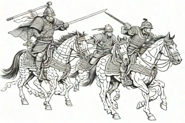 Samurai warrior tattoo design idea