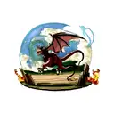 Dragon tattoo design idea