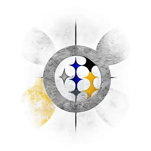 Disney and pittsburgh steelers logo tattoo design idea